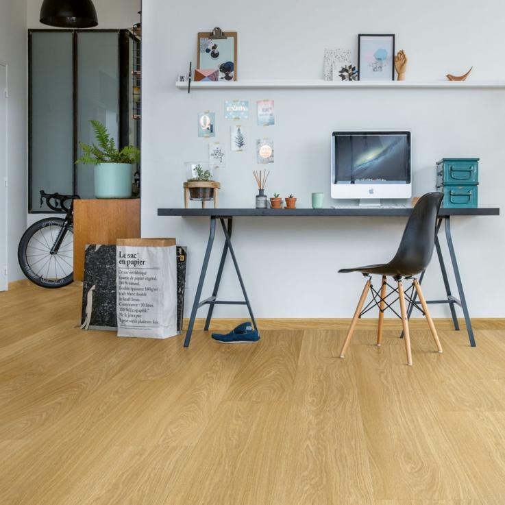 Виниловый пол Fuse Serene Дуб умеренный натуральный ясный 228,6x1500x2,5 Quick-Step - Альберо