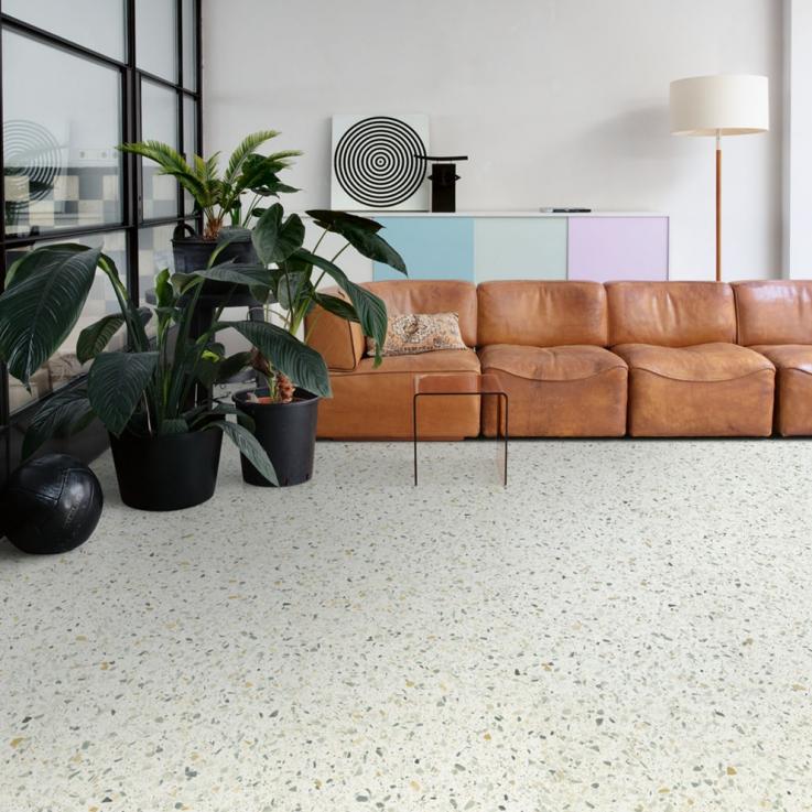 Виниловый пол Blush Многоцветный тераццо 609,6x609,6x2,5 Quick-Step - Альберо