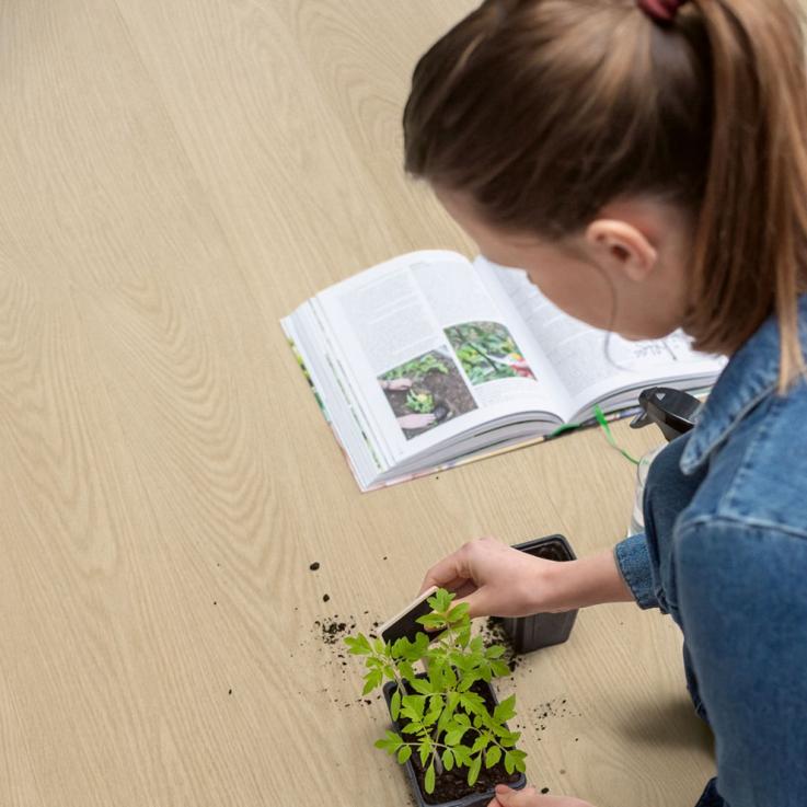 Виниловый пол Blos Base Дуб масленка 1251х189x4 Quick-Step - Альберо