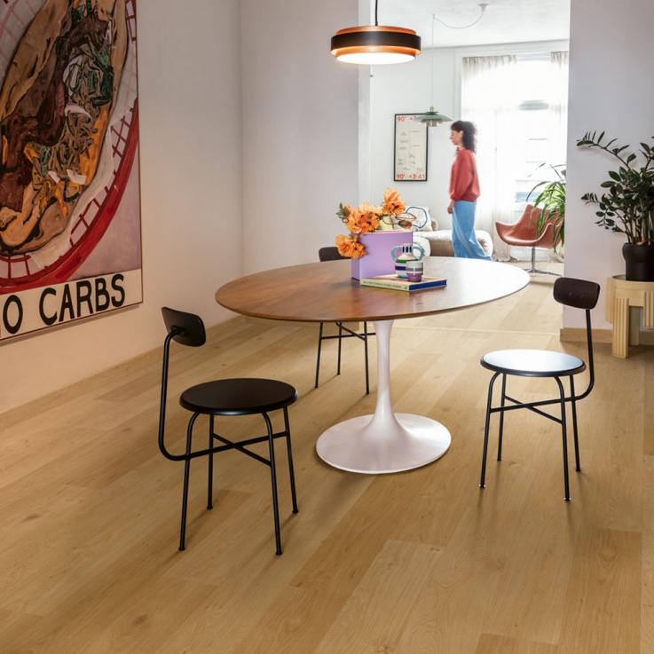 Виниловый пол Blos Base Дуб побережный медовый 1251х189x4 Quick-Step - Альберо