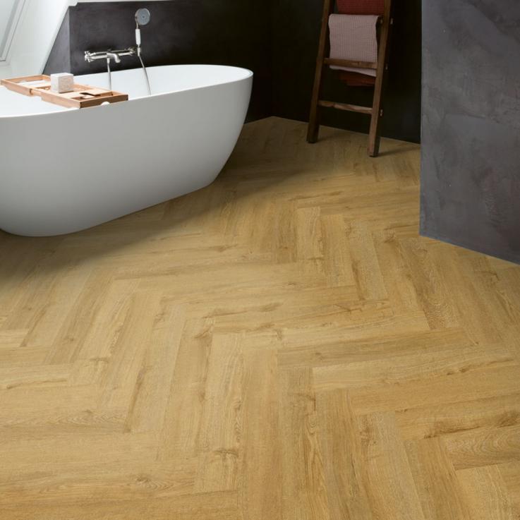 Виниловый пол Pristine Дуб осенний натуральный 129x740x2,5 Quick-Step - Альберо