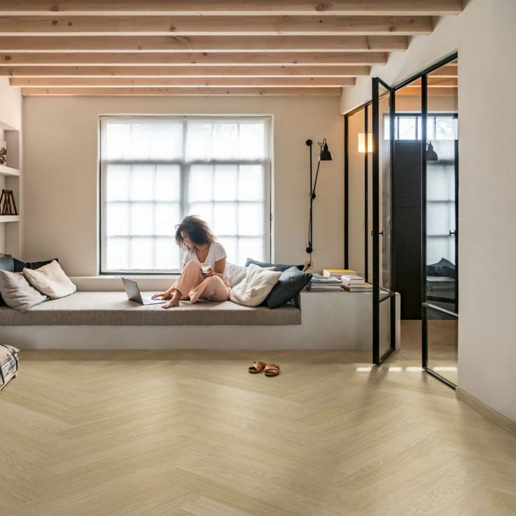 Вінілова підлога Pristine Дуб світлий натуральний ясний 129x740x2,5 Quick-Step - Альберо