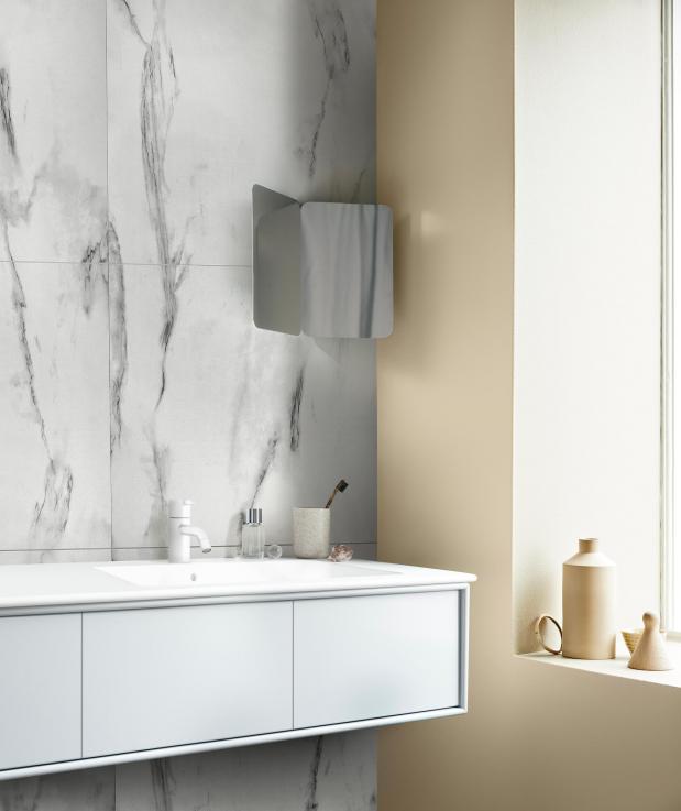 Стеновая панель 62001800 White Marble 2400x620x10,2 (60x60) S 002 - Альберо