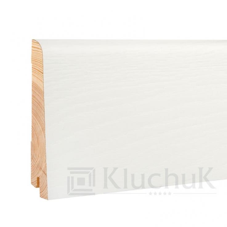 Плінтус White (100х19х2200) профіль євро, Kluchuk, Україна - Альберо