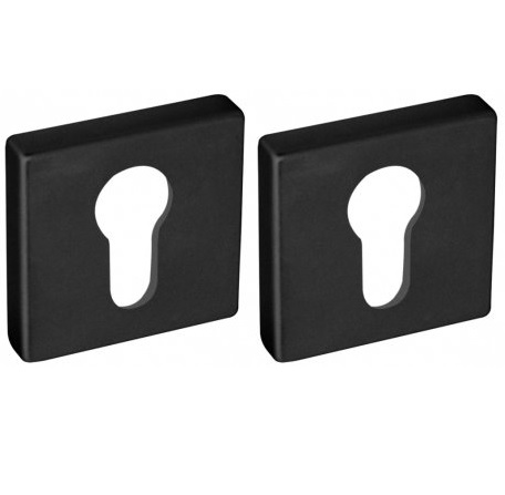 Накладка под цилиндр ключ 1495, черный мат, Convex - Альберо