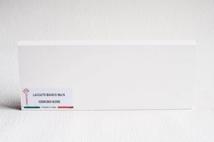 Плинтус из МДФ, флекс бумага, 96×16×2400, форма M2, Lucciano, Италия - Альберо