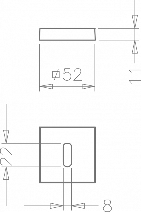 Розетка квадратна Tupai BB3048 Q-16  - Альберо