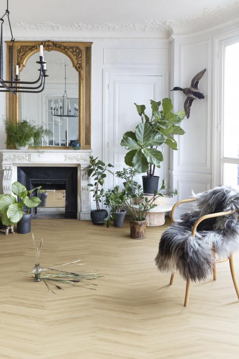 Инженерная доска 61001787 Parqwood Herringbone Nature Calm BVM V4M 694х815х1200 A - Альберо